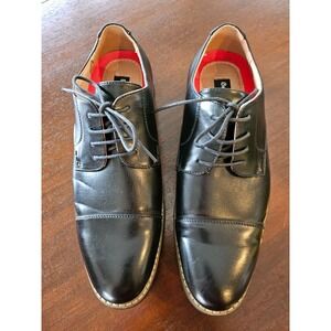 Bruno Marc Moda Italy Prince-6-Black Classic Modern Oxford Wingtip Size 8.5‎